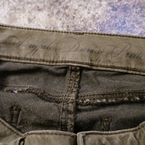 Buffalo David Bitton Faith Mid Rise Olive Green Skinny Jeans - Picture 4 of 9